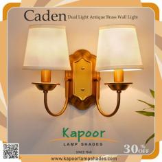 Transform your home with the Caden Dual Light Antique Brass Wall Light, where vintage charm meets modern design. Perfect for any room, its stunning brass finish and dual light feature creates a warm, inviting glow that’s both functional and beautiful. It is built to last with high-quality materials.