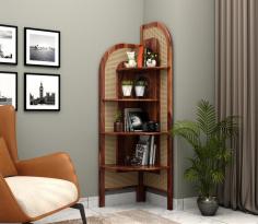 Buy Tarika Sheesham Wood and Cane 4 Tier Corner Book Shelf (Honey Finish) Online at 14% OFF from Wooden Street. Explore our wide range of Bookshelves Online in India at best prices.