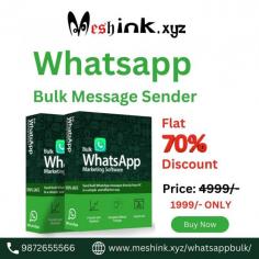 This tool helps you send WhatsApp bulk messages to multiple people even if you haven’t added them to your phonebook. 100% working, safe and fastest whatsapp bulk message sender.