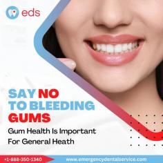 Bleeding Gums | Emergency Dental Service

Protect your smile and say no to bleeding gums!  Don't ignore gum health; it's essential for overall general health. Trust Emergency Dental Service to protect your gums, ensuring good health and peace of mind. Schedule an appointment at 1-888-350-1340.