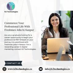 Are you a graduate looking for a career opportunity to begin your professional life? Embark on your journey into adulthood with freshmen jobs in Kanpur. For a rewarding career in digital marketing, contact K2 Technologies. We train potential graduates to become digital experts with our internship and assistant programs. Apply today!
