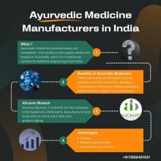 https://www.alicantobiotech.in/ayurvedic-medicine-manufacturers-in-india/
Are you looking for a reliable partner for Ayurvedic medicine manufacturers in India? We provide high quality Ayurvedic medical services all over India. With carefully crafted Ayurvedic and herbal medicines, we are provides natural solutions to modern health challenges. If you want details about Ayurvedic medicine manufacturing then contact us - 7888491021.