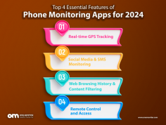 When considering phone monitoring apps, it's crucial to look for features that provide comprehensive tracking, ease of use, and robust security. Here are five of the best phone monitoring app features:

