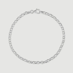 Featuring a chain of 3.4mm wide rolo rounded links perfectly interlocked to create that stunning bold look. 

https://thechainhut.co.uk/sterling-silver-3-4mm-belcher-bracelet-link