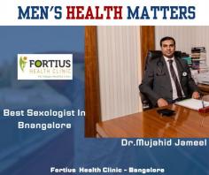 The Fortius Health Clinic in Bangalore provides complete care and assistance to individuals and couples confronting reproductive issues, with a focus on male fertility solutions. The clinic offers cutting-edge diagnostics, individualized treatment regimens, and sympathetic support for men's reproductive health as they approach motherhood from the best sexologist in Bangalore . At Fortius Health Clinic, which is run by a group of skilled Top sexologists in Bangalore and has access to cutting-edge technology, patient comfort and privacy are given top priority as they work toward successful results. Acknowledged for its proficiency and dedication to superiority, the clinic functions as a reliable source for individuals looking for efficient resolutions and customized attention for male infertility issues. FOR MORE INFO VISIT : https://www.fortiushealthclinic.com/about.html