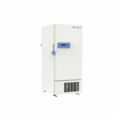 Labtron -40°C Upright Freezer, with a 528 L capacity, offers a -20 to -40°C temperature range, a microprocessor control system, and platinum resistor sensors. Features include
a steel housing, galvanised interior, 2-layer insulated door, 3 adjustable shelves, and an advanced alarm system. 