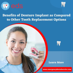 Benefits of Denture Implant as Compared to Other Tooth Replacement Options

Are you troubled with your teeth? It is common to go through this phase and look for all available options that can help. Dental implants are surgically connected to the jawbone, providing a robust anchor for the artificial tooth. This secure attachment allows the implant to handle normal daily activities with ease.   visit website:   https://emergencydentalservice.mybloghunch.com/benefits-of-denture-implant-as-compared-to-other-tooth-replacement-options?ref=bloghunch.com