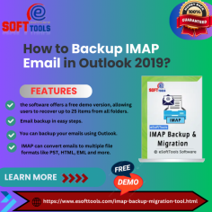 A solution for backing up and transferring IMAP email data is provided by eSoftTools IMAP Backup & Migration Software. It is compatible with several formats, such as HTML, MSG, EML, and PST. Users can test out the software and back up up to 25 emails for free by using the free demo version. The software makes it easier to backup IMAP emails in Outlook 2019 and has tools to manage data efficiently, such as the ability to apply filters and set date ranges. Throughout the migration process, it protects data integrity and keeps the original folder structure. eSoftTools IMAP Backup & Migration Software is a flexible tool for both migration and backup needs because of its easy-to-use, step-by-step interface, which makes email data transfer and protection easier.

Read More - https://www.esofttools.com/imap-backup-migration-tool.html