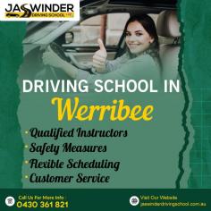 Jaswinder driving school provide the one of the Best Driving School In Werribee. We have a professional and top Female driving instructor in  Werribee. Female Driving school in Werribee are training students of all ages. Our aim is to create the best, safest drivers in Werribee. Female instructors to help you feel comfortable and an enjoyable learning time. Call us at - 0430361821
