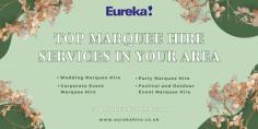 Discover the top marquee hire services at your place with Eureka Hire Limited. Our expert team offers high-quality, fashionable marquees ideal for any event, from weddings to corporate gatherings. We provide personalized service, aggressive pricing, and several marquee alternatives to suit your needs. Trust Eureka Hire Limited for reliable and brilliant marquee rental offerings. Learn More: https://eurekahire.co.uk/marquee-hire-kent/