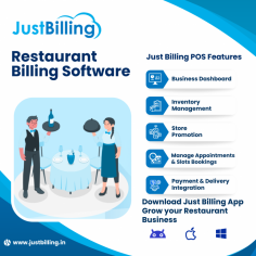 Our restaurant billing software is more than just a point of sale (POS) system. It’s a powerful tool that empowers you to make informed decisions and optimize your operations for maximum efficiency. Say goodbye to manual calculations and paperwork—Just Billing automates the invoicing process, ensuring accuracy and compliance with GST regulations. Plus, our cloud-based platform allows you to access your data anytime, anywhere, giving you the flexibility to manage your restaurant on the go
About Just  Billing
Just Billing is an easy to use and comprehensive GST Invoicing & Billing App for Retail and Restaurant. It runs both on mobile and computer. This GST compliant point of sale (POS) makes it easier for you to keep track of your business and pay more importance to your business growth.

Learn more: https://justbilling.in/restaurant-billing-software/
Download App: https://play.google.com/store/apps/details?id=cloud.effiasoft.justbillingstd
Email: sales@effiasoft.com

