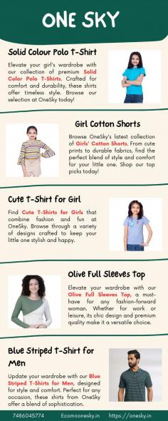 Browse OneSky's latest collection of girls' cotton shorts. From cute prints to durable fabrics, find the perfect blend of style and comfort for your little one. Shop our top picks today!

Get more info
Email Id	Ecom@onesky.in
Phone No	7486045774	
Website	https://onesky.in/collections/girls-bottom-wear-shorts

