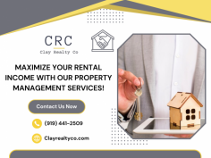Elevate Your Property Value with Professional Management!

We offer comprehensive solutions for homeowners and investors to efficiently manage their rental properties. Our services include tenant screening, lease administration, maintenance coordination, and rent collection. For more details contact Clay Realty Company at (919) 441-2509!
