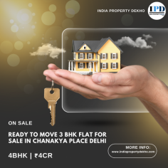 If you search for a, 3 BHK Flat for Sale in Chanakya Place Delhi, You can get more details online on indiapropertydekho.com, Buy property of your choice.