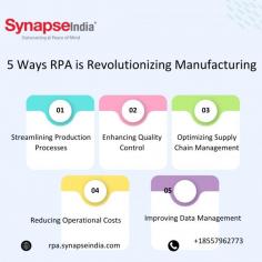 Boost your manufacturing efficiency with our advanced RPA software, offering automated solutions tailored to streamline your processes and reduce operational costs.