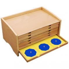 Buy Montessori Geometric Cabinet

The geometric cabinet with 6 drawers containing 35 geometric insets and frames: 6 circles, 6 rectangles, 7 triangles, 6 regular polygons, 4 curvilinear figures, and 6 quadrilaterals.

• Dimensions of Cabinet: 19 x 9.75 x 9.75 inches
• Recommended Ages: 3.5 years and up

Buy now: https://kidadvance.com/geometric-cabinet.html
