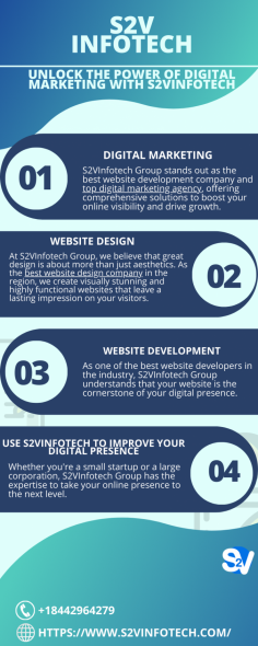 In today's digital landscape, having a strong online presence is crucial for business success. S2VInfotech Group stands out as the best website Development Company and top digital marketing agency, offering comprehensive solutions to boost your online visibility and drive growth.