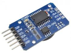 DS3231 IIC RTC Module
The DS3231 IIC RTC Module is a highly accurate real-time clock module. It includes 32Kbit EEPROM and a 10-bit temperature sensor with a resolution of 0.25C.

The DS3231 IIC RTC module is a budget-friendly solution for precise timekeeping. This I²C RTC boasts exceptional accuracy and comes equipped with a temperature-compensated crystal oscillator and crystal. It also features a battery input, allowing it to maintain accurate time even during power interruptions.

By incorporating a crystal resonator, the device boasts improved long-term precision and fewer components needed in manufacturing. The ds3231 Arduino is also available in both commercial and industrial temperature ranges, conveniently packaged in a 16-pin, 300-mil SO format.

The IC can be further understood by referring to the attached DS 3231 datasheet.

product includes:
There are a total of two alarms set for different times of the day.
Output from the digital temperature sensor.
Sign up for Aging Trim.
The DS 3231 RTC features a 2032 Battery Holder.
The RTC is extremely precise and takes care of all timekeeping tasks.
The real-time clock accurately tracks various elements such as seconds, minutes, hours, date of the month, month, day of the week, and year. It takes into account leap-years and remains valid until the year 2100.
The I2C device Address for AT24C32 can be easily configured by using SMD jumpers on the PCB, specifically A0, A1, and A2.
An output signal that can be programmed to generate a square wave.
Input for maintaining continuous timekeeping using battery backup.
Reduce energy consumption to increase the duration of battery life.