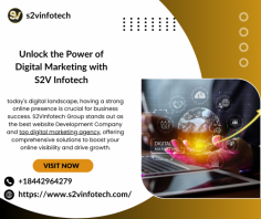 Having a great website is just the start. To truly succeed online, you need a comprehensive digital marketing strategy. S2VInfotech Group is recognized as the best digital marketing company, offering a full suite of services to boost your online visibility and drive results.