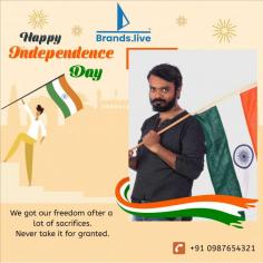 Send heartfelt Independence Day wishes with custom templates from Brands.live. Perfect for social media posts, these templates help you express your patriotic sentiments with style. Make your wishes memorable and impactful this Independence Day.