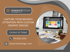 Get Premium Graphic Design for Your Business!

We offer expert graphic designs tailored with visual solutions that captivate and communicate your message effectively. From stunning logos to cohesive branding and dynamic digital assets, our team blends creativity with strategy to elevate your visual identity. Contact Generate Design at 919.845.6310 for more details!