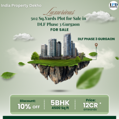 Looking for a 502 Sq.Yards Plot for Sale in DLF Phase 3 Gurgaon, You can get more details online on indiapropertydekho, Contact Now