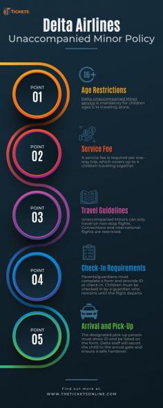 Discover the essential details of Delta Airlines' Unaccompanied Minor policy, including age restrictions, service fees, travel guidelines, check-in requirements, and arrival procedures. Ensure a smooth and secure journey for your child by following these key points.