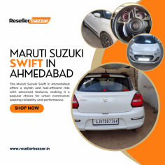 In Ahmedabad, are you trying to find a used Maruti Suzuki Swift? Reseller Bazzar provides a large selection of well-kept, used Swifts at affordable costs. You're sure to find the ideal car to suit your demands and budget thanks to our wide variety. For used Maruti Suzuki Swifts in Ahmedabad, Reseller Bazzar is a reliable supplier because of its dedication to both quality and client happiness. Come see us today, and leave in the vehicle of your dreams.