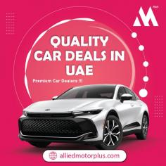 Exclusive Car Deals and Offers

Drive your dream car home today. Explore our reputable car showrooms in Dubai, showcasing an impressive line up of car options, best quality deals, and exceptional customer service. Send us an email at info@alliedmotorsplus.com for more details.
