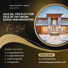 If you search for a, 1222 Sq. Yds Plot for Sale in The Origin Sasoli Maharashtra, You can get more details online on indiapropertydekho.com, Booking at 10%
