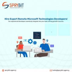 SpryBit Agency connects organizations with pre-vetted remote Microsoft technologies experts who are known for their technical knowledge and communication skills. We simplify the hiring process and provide access to top-tier professionals skilled in modern microsoft technologies development. Partner with us to save time and costs while ensuring project success through competent and collaborative developers.
For More Details please Visit - https://sprybit.agency/technologies/hire-microsoft-technologies-developer/ 

