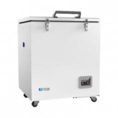 

Fison -25°C chest freezer with a 110-L capacity, this freezer offers precise temperature control(-10 °C to - 25°C) with a microprocessor regulation system and 0.1°C accuracy. Features include a stainless steel interior, R290 refrigerant, battery backup, and audible and visual alarms.