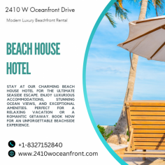 Stay at our charming beach house hotel for the ultimate seaside escape. Enjoy luxurious accommodations, stunning ocean views, and exceptional amenities. Perfect for a relaxing vacation or a romantic getaway. Book now for an unforgettable beachside experience.
