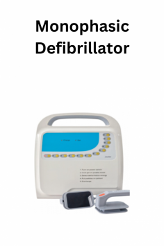 Medzer  monophasic defibrillator, weighing 9.8 kg, offers manual, synchronized, and asynchronous defibrillation. It ensures precise energy delivery with less than +1% accuracy, supports 100% charging, 120 minutes of continuous monitoring, and can deliver up to 30 discharges at 360 joules. This reliability makes it essential for treating cardiac arrhythmias and sudden cardiac arrest in emergency care.
