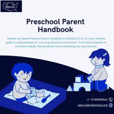 Explore our handy Preschool Parent Handbook at Kidsville U.S.A.! It's your ultimate guide to understanding our nurturing preschool environment. From daily schedules to curriculum details, this handbook covers everything you need to know. Explore the Kidsville U.S.A. Parent Handbook today and embark on this wonderful journey with us!