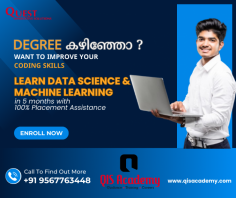 Data Science and Machine Learning Bootcamp
Join the best Data Science Course with Machine Learning training at Quest Innovative Solutions. Hands-on projects and 100% placement assistance included. https://www.qisacademy.com/course/data-science-and-machine-learning