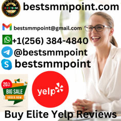 
#Buy-Elite-Yelp-Reviews/
Buy Elite Yelp Reviews
24 Hours Reply/Contact
Email:-bestsmmpoint@gmail.com
Skype:–bestsmmpoint
Telegram:–@bestsmmpoint
WhatsApp:-+1(256) 384-4840
https://bestsmmpoint.com/product/buy-elite-yelp-reviews/  
