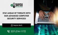 Protect Your Firm with Advanced Computer Security Solutions

To guarantee the safety of your systems, our business computer security in Lake Charles, Louisiana, provides an entire range of services ranging from risk assessments and awareness of weaknesses to constant observation and intervention during emergencies. By practicing pre-emptive security actions, you can make your business more resistant to cyber threats. Contact Bayou Technologies, LLC at 337-214-1172 for more details