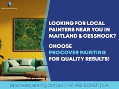 Searching for reliable local painters near you? Procover Painting skilled team serves Newcastle, Maitland, Cessnock, Port Stephens, and Lake Macquarie, delivering top-quality painting services for homes and businesses. From interior makeovers to exterior refreshes, trust us to enhance your space with precision and care. Contact us today for a free quote and professional painting solutions in your area!
https://maps.app.goo.gl/Nj8mZkEDPkp8dQ7S7