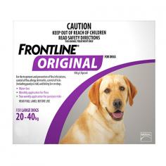 "Frontline Plus For Large Dogs is a topical ectoparasitic treatment for dogs. This spot-on formula is indicated for use in 8 weeks and older puppies and dogs that weigh between 20 to 40kg.

For More information visit: www.vetsupply.com.au
Place order directly on call: 1300838787"