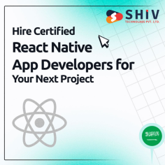 Looking for skilled React Native developers in Saudi Arabia? At Shiv Technolabs, we offer top-notch talent at the most competitive rates. Our proficient developers are experts in building high-quality, cross-platform mobile apps tailored to your needs. Whether you're starting a new project or enhancing an existing one, our team is equipped to deliver exceptional results efficiently and cost-effectively. Contact us for affordable and professional React Native development services in Saudi Arabia.
