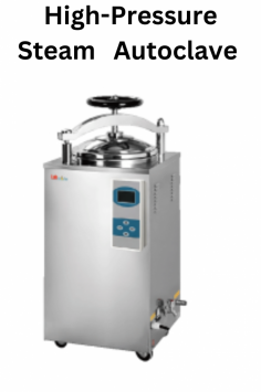  Labmate high-pressure steam autoclave is an essential sterilization device for healthcare, laboratories, and manufacturing. It uses high-pressure steam (0.22 MPa) at 134˚C to eliminate bacteria, viruses, and microorganisms from medical instruments and lab equipment. It has a gross weight of 105 kg.