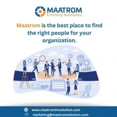 In a business landscape where talent is the ultimate differentiator, partnering with the right recruitment firm is crucial. Maatrom offers a comprehensive, customized, and client-focused approach to recruitment, making us the best place to find the right people for your organization. With our extensive talent pool, rigorous screening process, and ongoing support, we ensure that you get the best candidates who align with your company’s goals and values. Trust Maatrom to be your partner in building a strong, capable, and motivated workforce that will drive your organization to new heights.