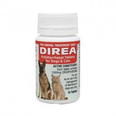 Direa Tablets are indicated for the treatment of gas and diarrhoea in dogs and cats. It helps calm and soothe the gut by restoring the balance of intestinal flora. Direa tablets aid in the management of diarrhoea and tympany caused by stress, dietary changes, infections, food poisoning, and bacterial overgrowth in pets.
