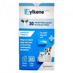 Zylkene Plus is the latest addition to the trusted Zylkene range, designed to support the emotional wellbeing of dogs and cats. This enhanced formula calming nutritional supplement combines two natural origin ingredients, alpha-casozepine and white fish muscle hydrolysate, to provide a gentle yet reliably effective way to help pets manage prolonged or recurring emotionally challenging situations.
