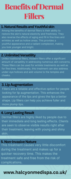 Dermal fillers at Halcyon Medispa provide youthful volume, smooth wrinkles, and enhance facial contours with natural-looking results. Their expert team customizes treatments to address individual needs, ensuring a rejuvenated appearance with minimal downtime. Enjoy refreshed, fuller features and a radiant complexion at Halcyon Medispa.