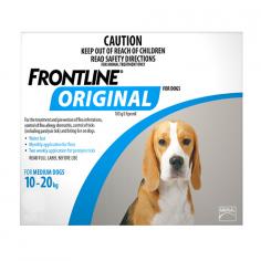 "Frontline Plus For Medium Dogs is a topical ectoparasitic treatment for dogs. This spot-on formula is indicated for use in 8 weeks and older puppies and dogs that weigh between 10 to 20kg.

For More information visit: www.vetsupply.com.au
Place order directly on call: 1300838787"