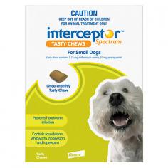 "These chews are made with real chicken flavour that your dog loves. The tasty chew also protects dogs against Hydatid tapeworm infection. It is safe for your dogs and puppies as young as 2 weeks. Also safe to use on breeding, pregnant and lactating dogs.

For More information visit: www.vetsupply.com.au
Place order directly on call: 1300838787"