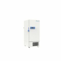 Labtron -40°C Upright Freezer with 528L capacity and a -20 to -40°C range, features microprocessor control, steel housing, 2-layer insulated door, 3 shelves, EBM fan, direct cooling, R290 refrigerant, advanced alarm, keyboard lock, and digital display.