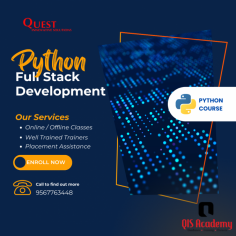 Get job-ready with our Python Full Stack Developer Course in trivandrum. Hands-on training, real-world projects, and placement support. https://www.qisacademy.com/course/python-full-stack-development